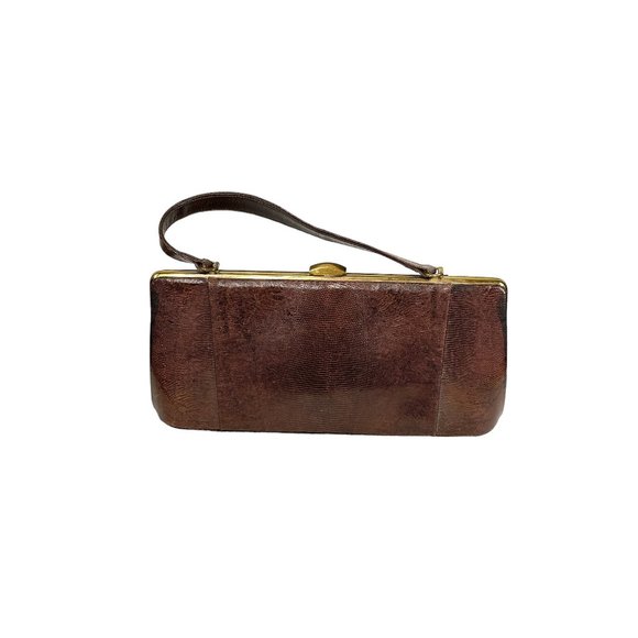 1950s/60s reptile lizard handbag by Escort - Picture 1 of 9